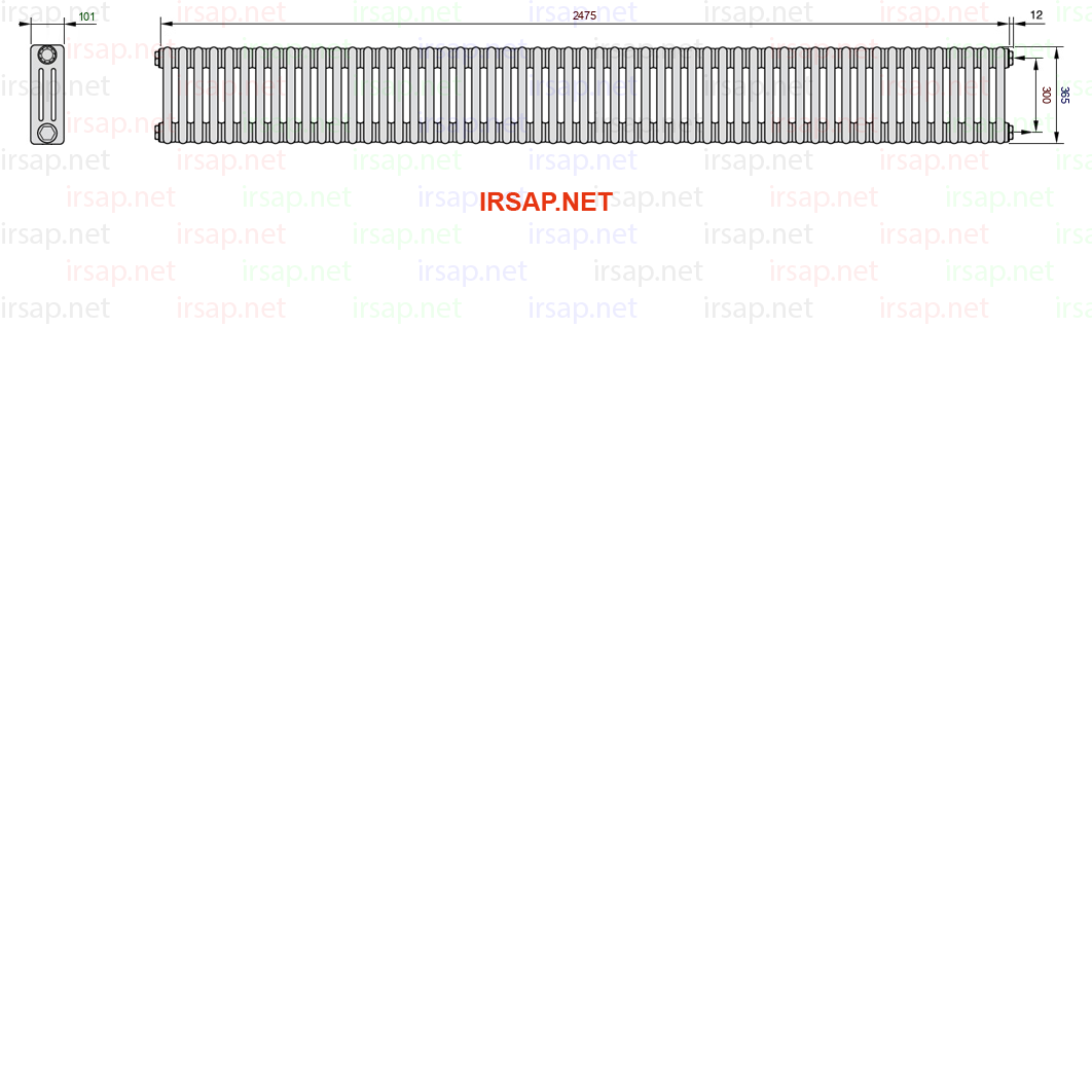 Радиатор IRSAP Tesi 30365/55 T30 CL 01
